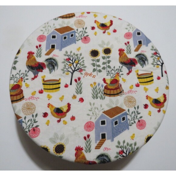 Kitchenaid Bowl Cover, Reversible Chickens Mixing Bowl Cover - Picture 2 of 6
